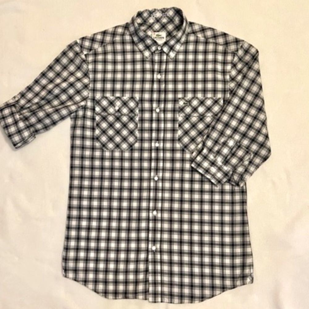 Lacoste L/S Camp Shirt Navy Sz Small/38​​​​​​​​​​​​​​​​​